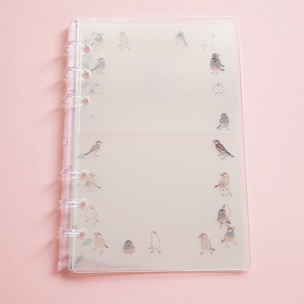 文鳥シール帳&フレークシールセット