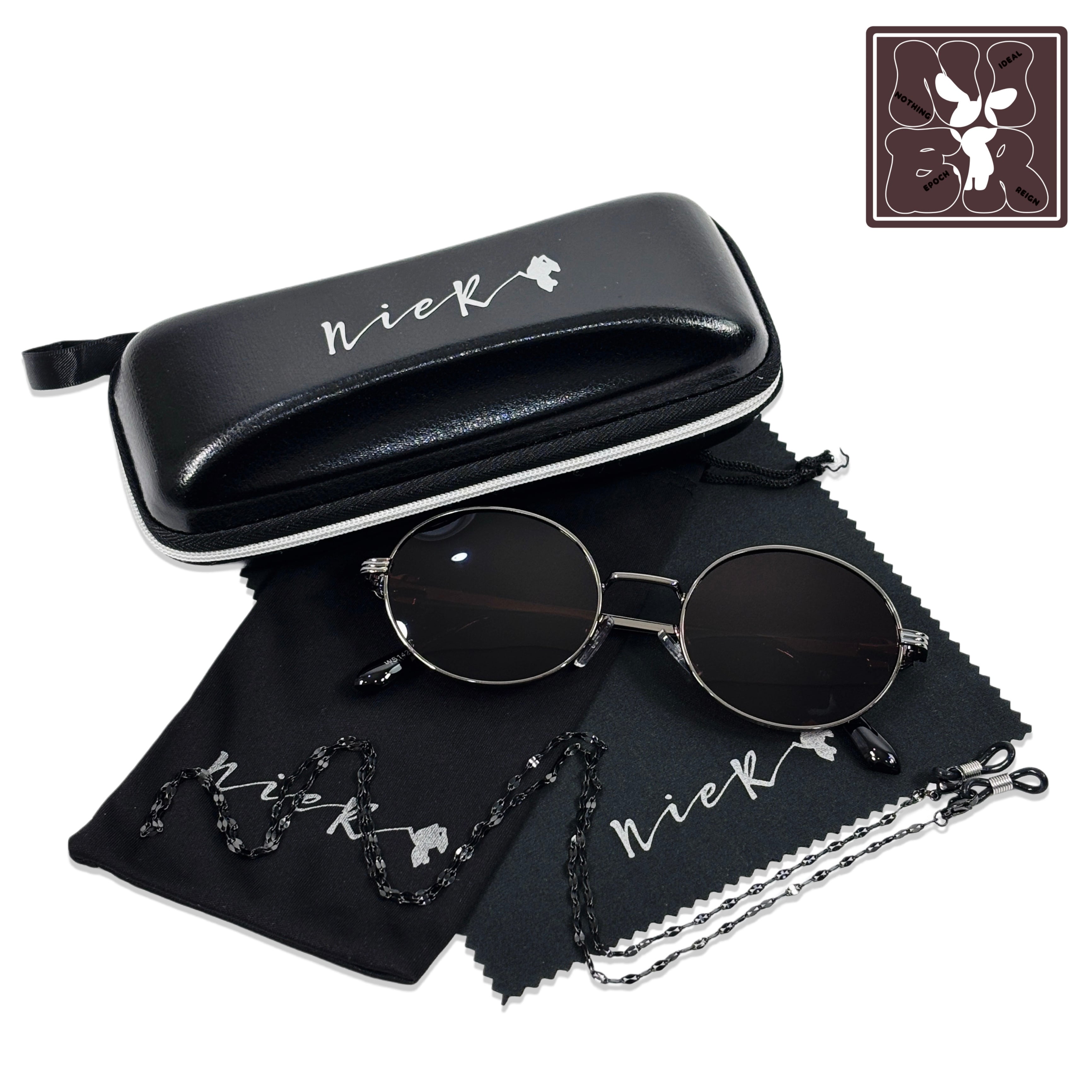 ROUND FRAME SUNGLASSES 5SET【BORDEAUX BROWN】 | NIER CLOTHING