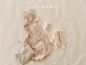 Valubebe 26/AP (Baby) Waffle Bear Bonnet Hat