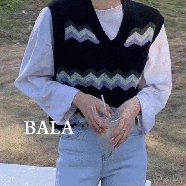 秋冬新作 ベスト ニットトップス レディース服 韓国風 Vネック ニットセーター