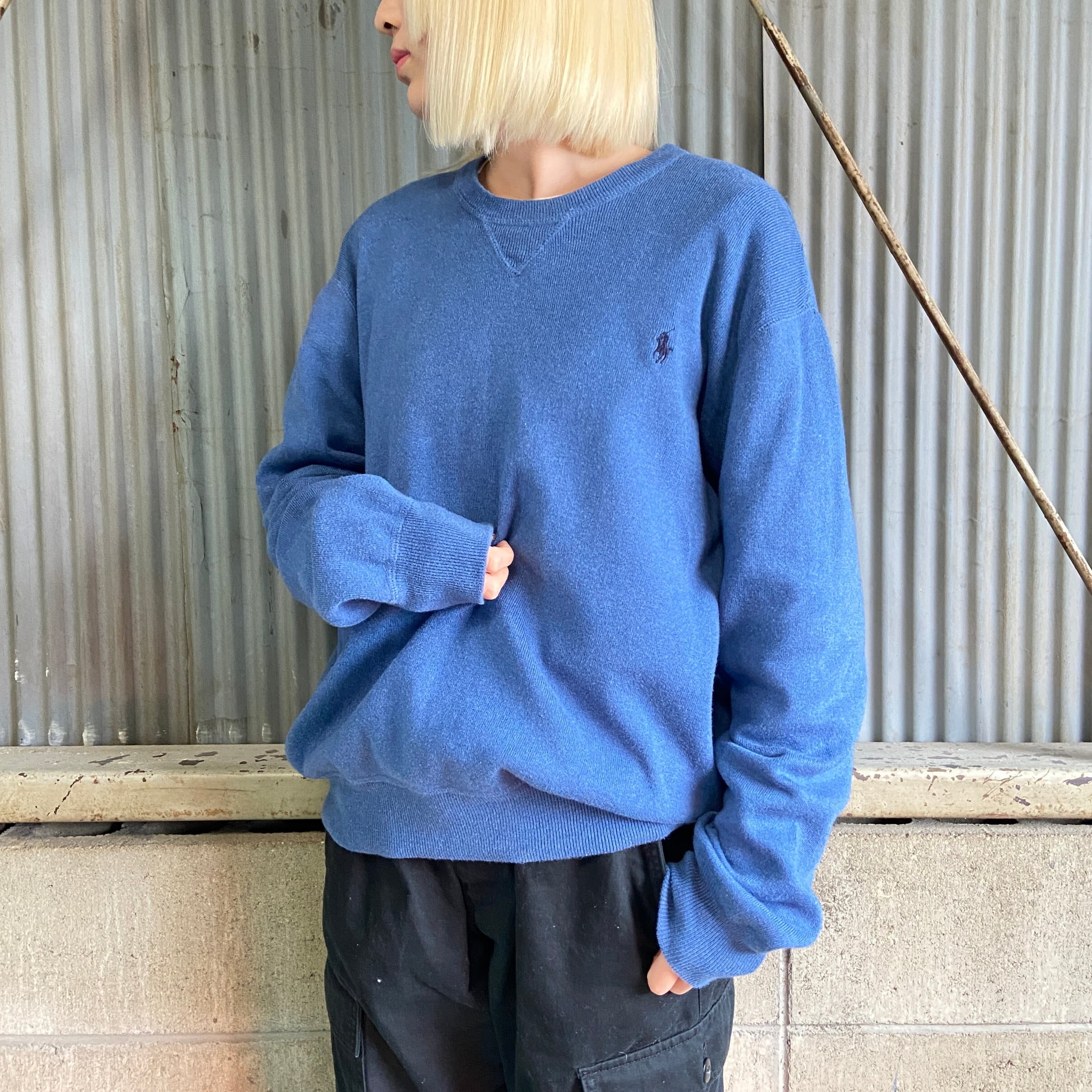 Polo Ralph Lauren ポロ ラルフローレン リブ コットンニットセーター 