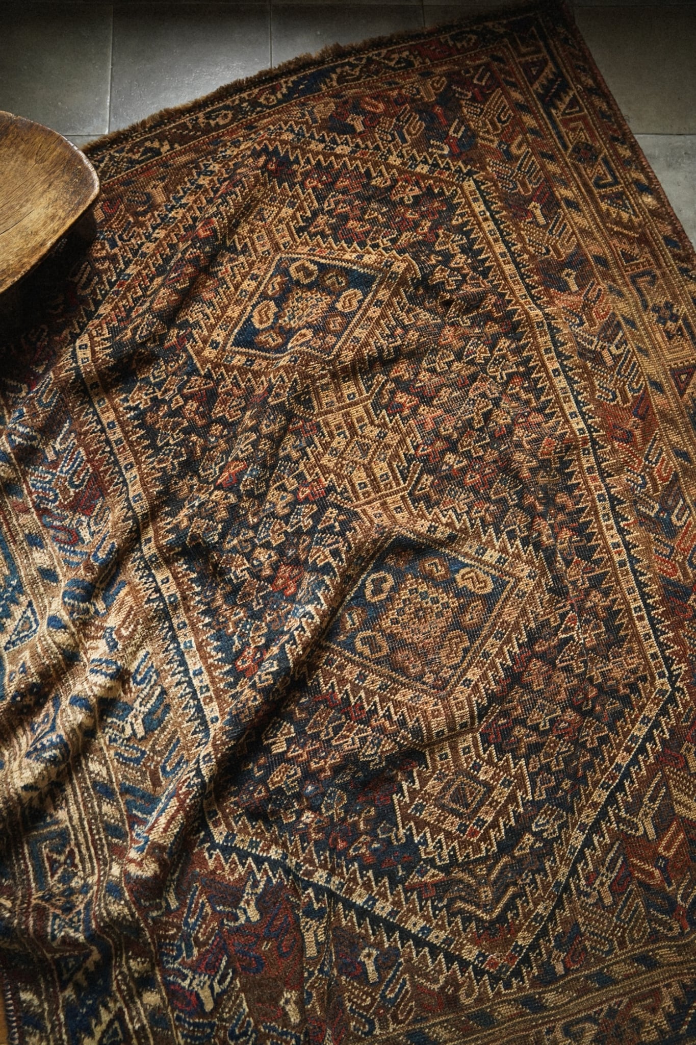 819 -Vintage Taimani rug | PAY ID