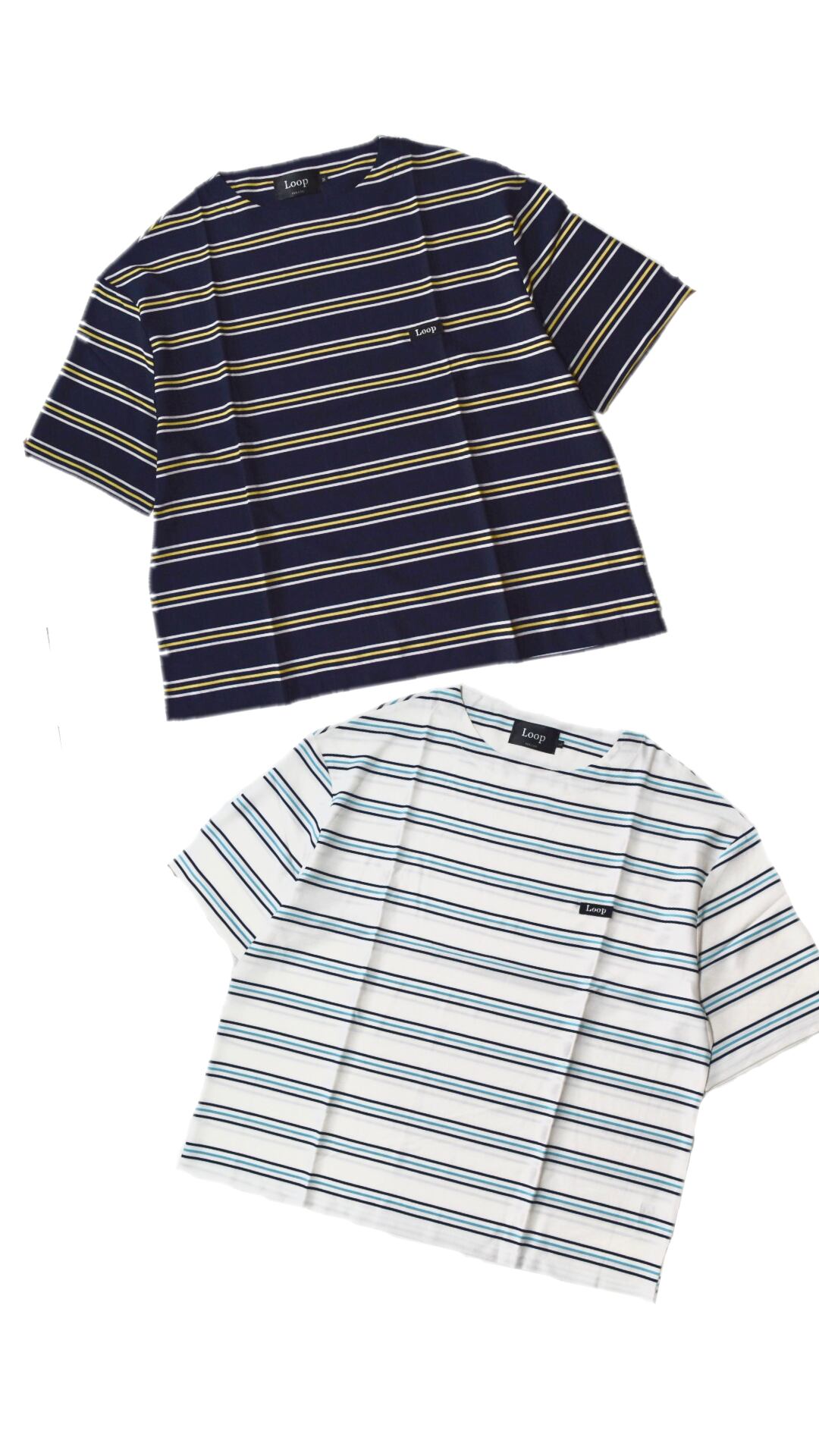 ボーダーボートネックT-shirt(ユニセックス)