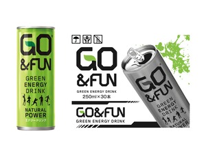 賞味期限：2024 / 10 / 1【送料無料】GO＆FUNグリーンエナジードリンク　250ml缶　30本セット（1ケース）