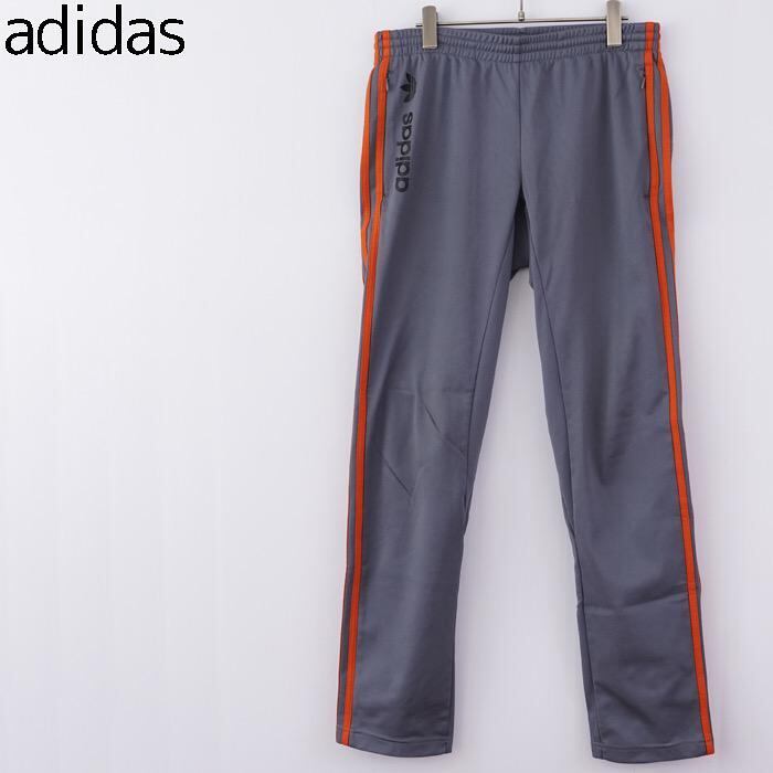 adidas アディダス トラックパンツ XL グレー オレンジ 12729 adidas アディダス トラックパンツ XL グレー オレンジ 12729