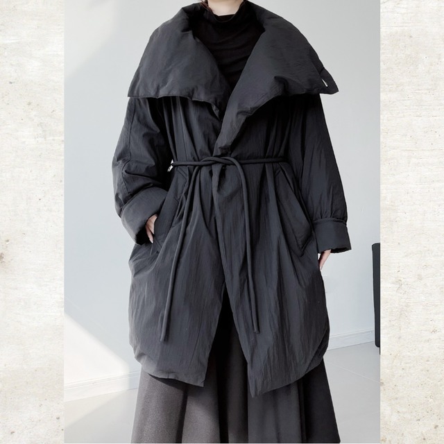 Big Shawl Down Coat　H0477