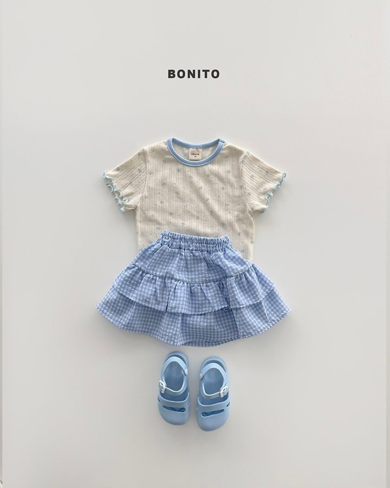 【取寄/韓国直送】BONITO 26/SM bloom eyelet Tシャツ ｜夏服｜韓国子供服