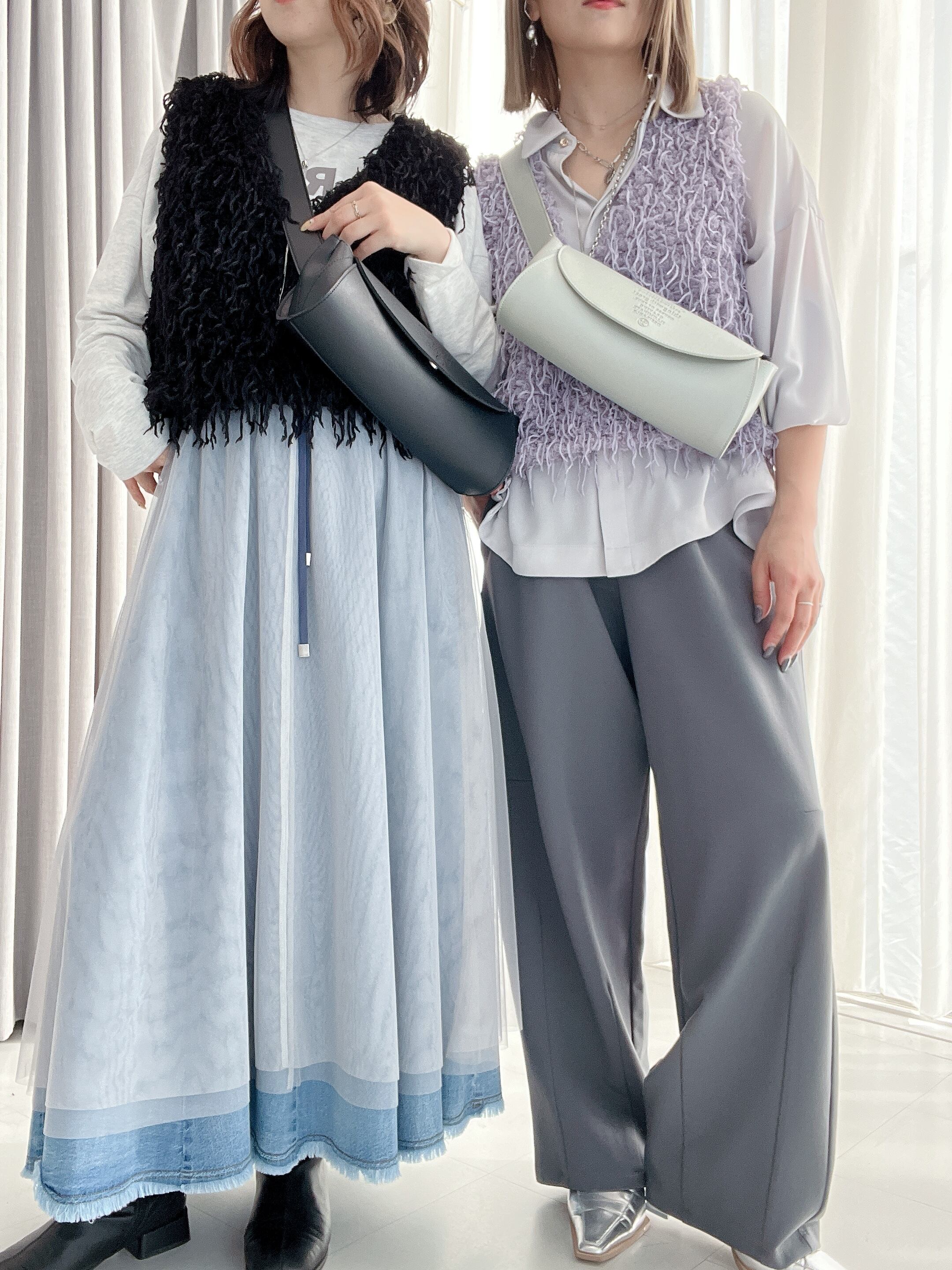 ayane エコフェザーVネックベスト(N) | whispermusee