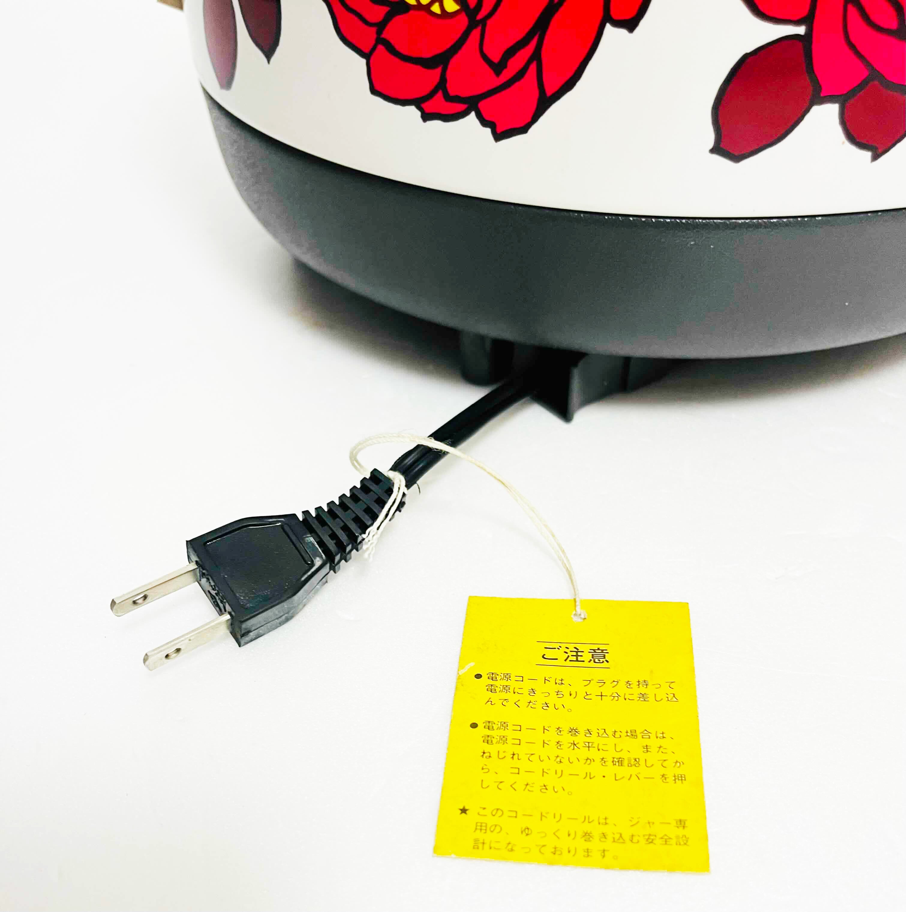 ◇当時物 レトロ家電 美品 花柄 保温ジャー Z 象印 電子ジャー RHA-220
