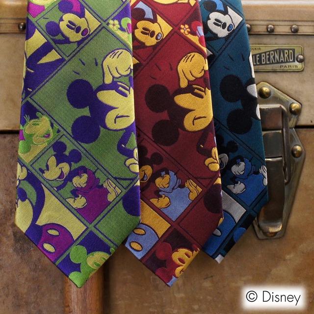 ディズニー ネクタイ ミッキ ミニー柄 レッド Wicmarket