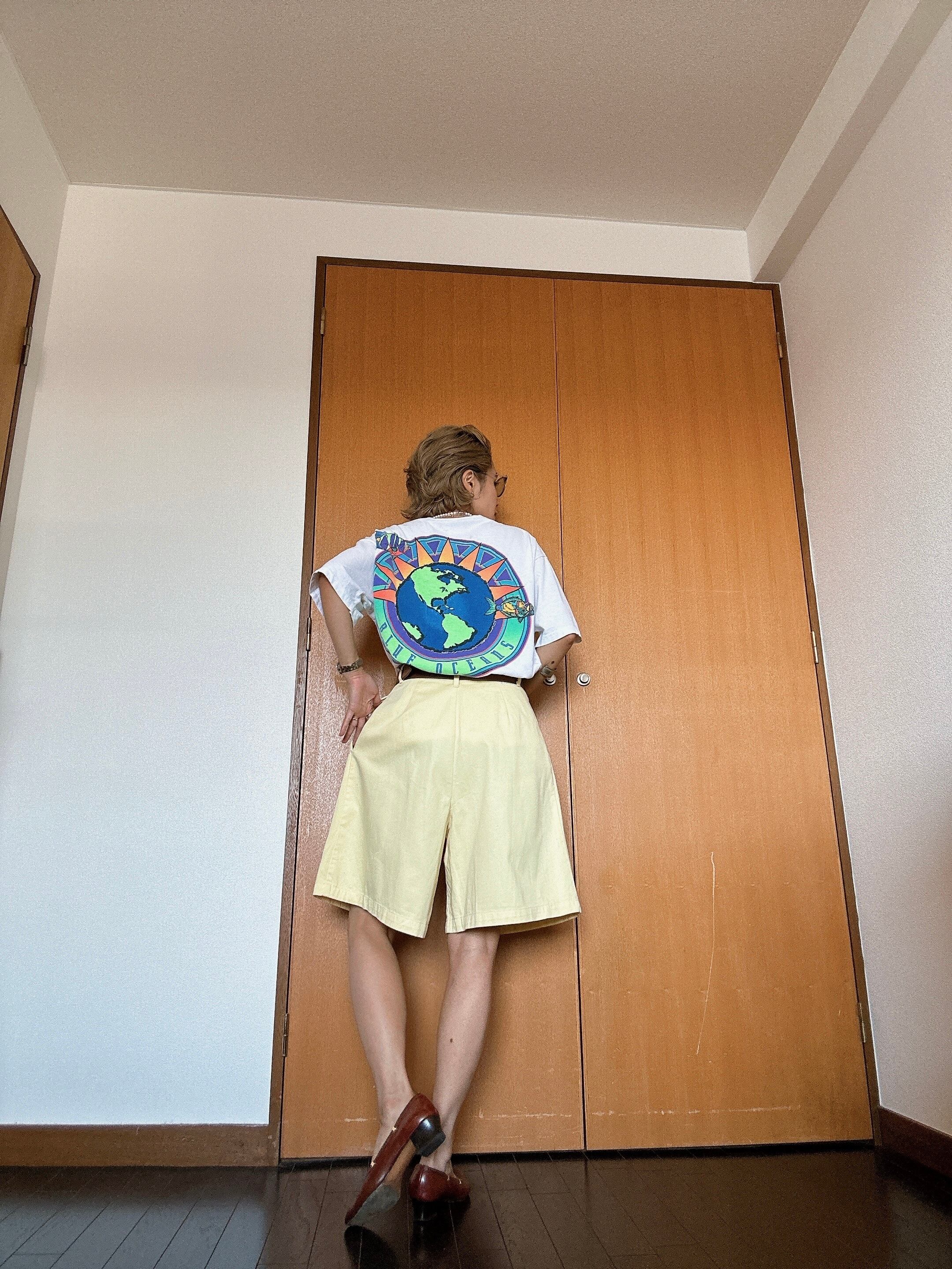 (CS1559)90‘s OLD SPEEDO printed T-shirt made in USA