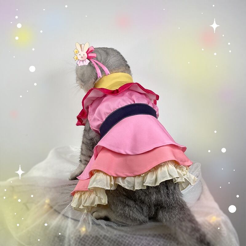アイドル衣装　生誕祭　ハンドメイド　衣装　黄色パープル　猫　ふわふわ　コスプレ アイドル衣装生誕祭ハンドメイド衣装黄色パープル猫ふわふわコスプレ