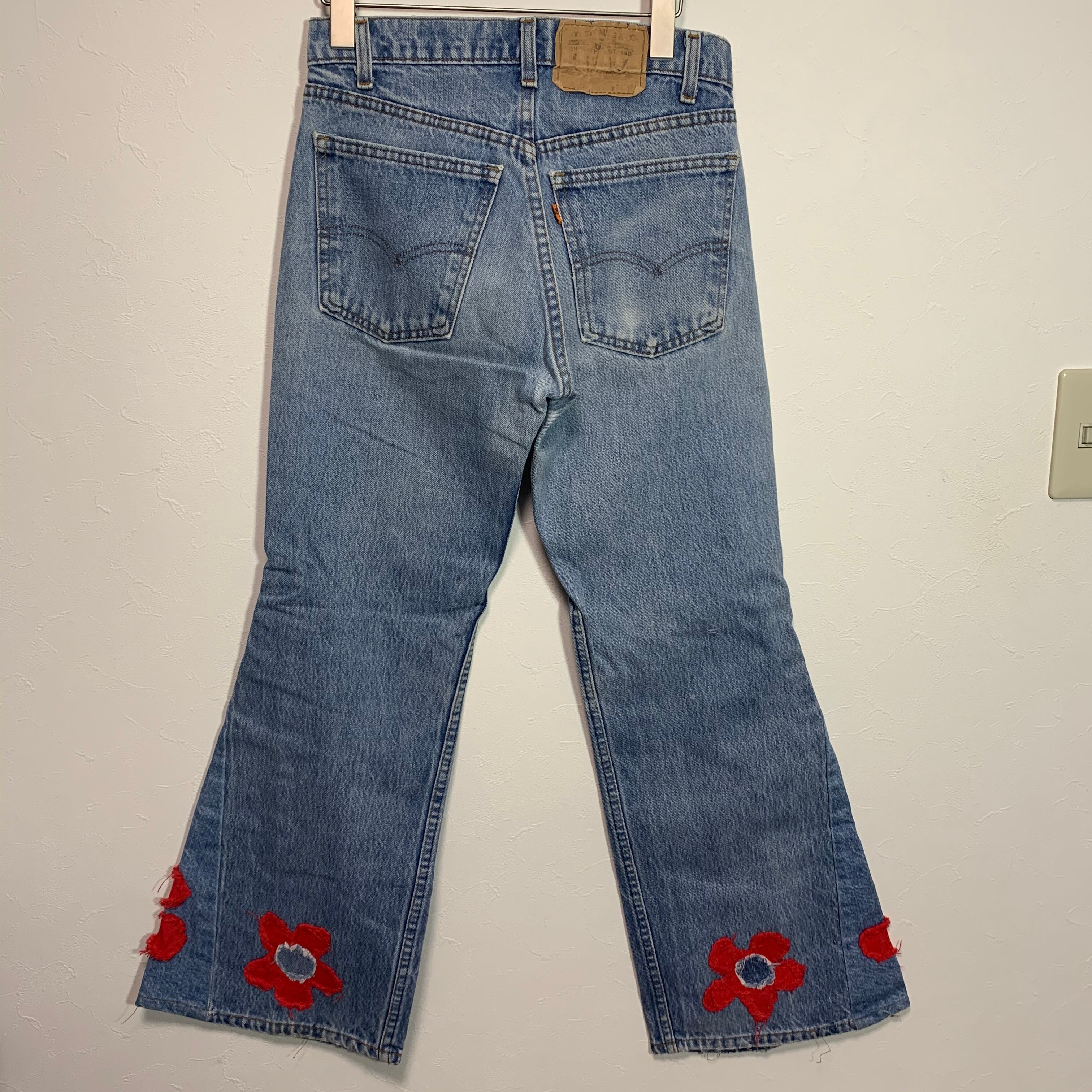 vintage s Levi's 刺繍リメイクフレアデニム