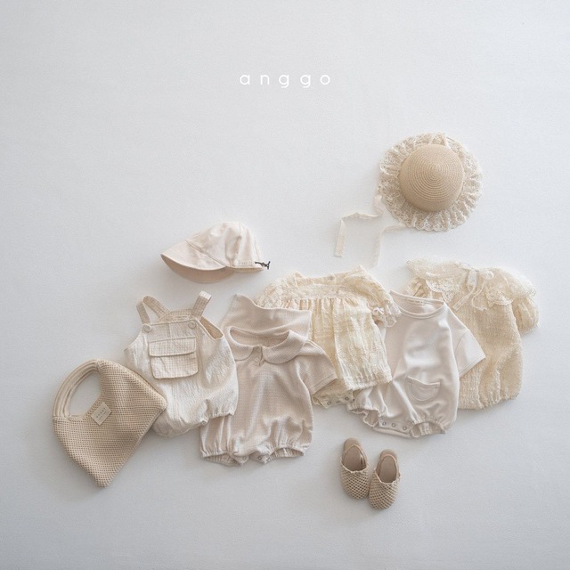 *即納* anggo サンドオーバーロールロンパ bebe