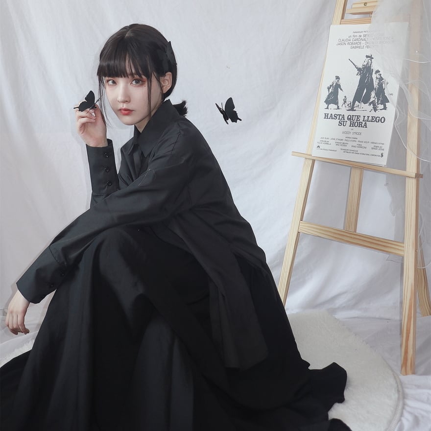 ゴスロリ通販 With U ゴシック ロリィタ スカート ロング丈 フレア