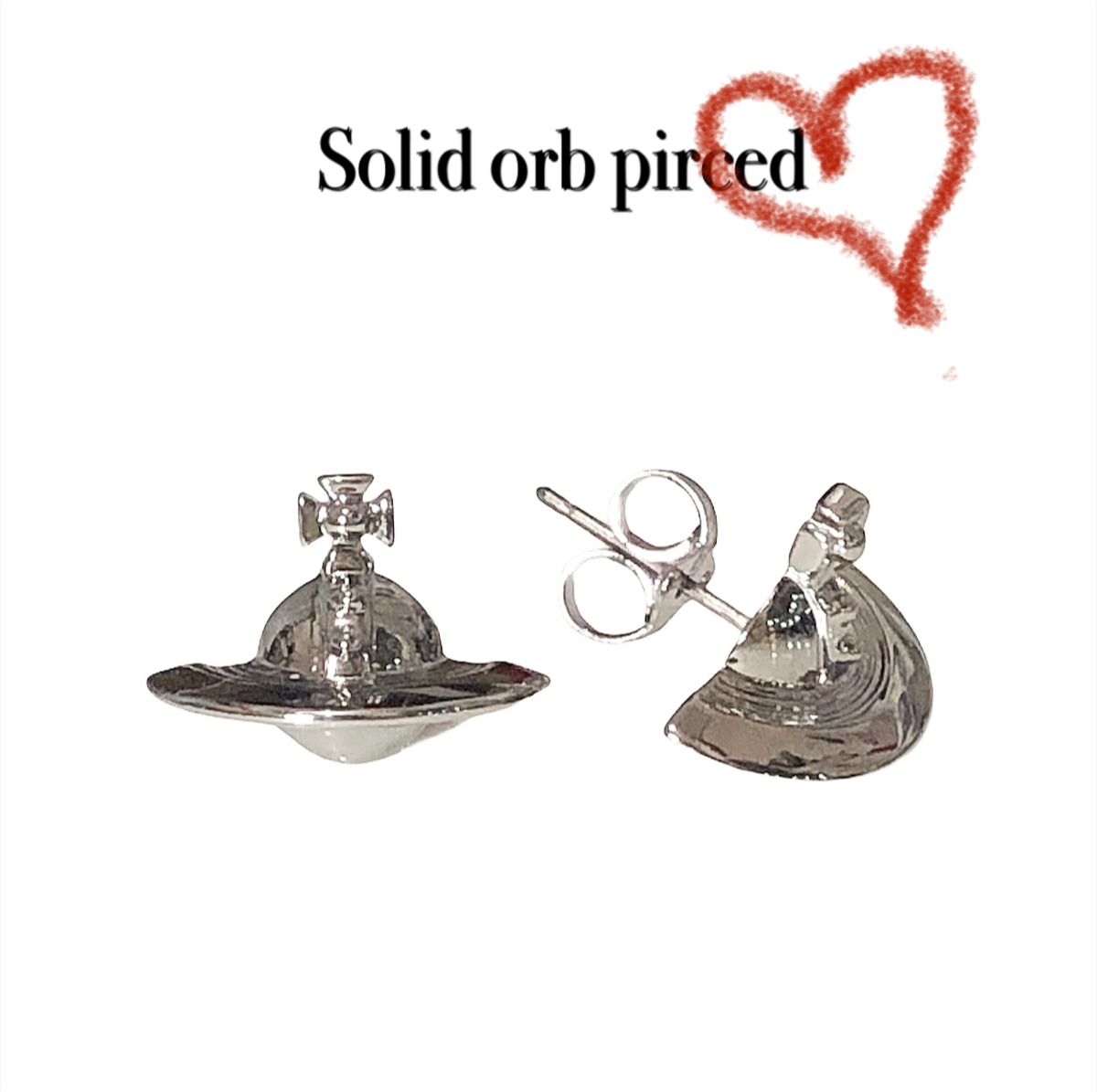 Vivienne Westwood Solid orb earrings Black | ROUND THE WORLD