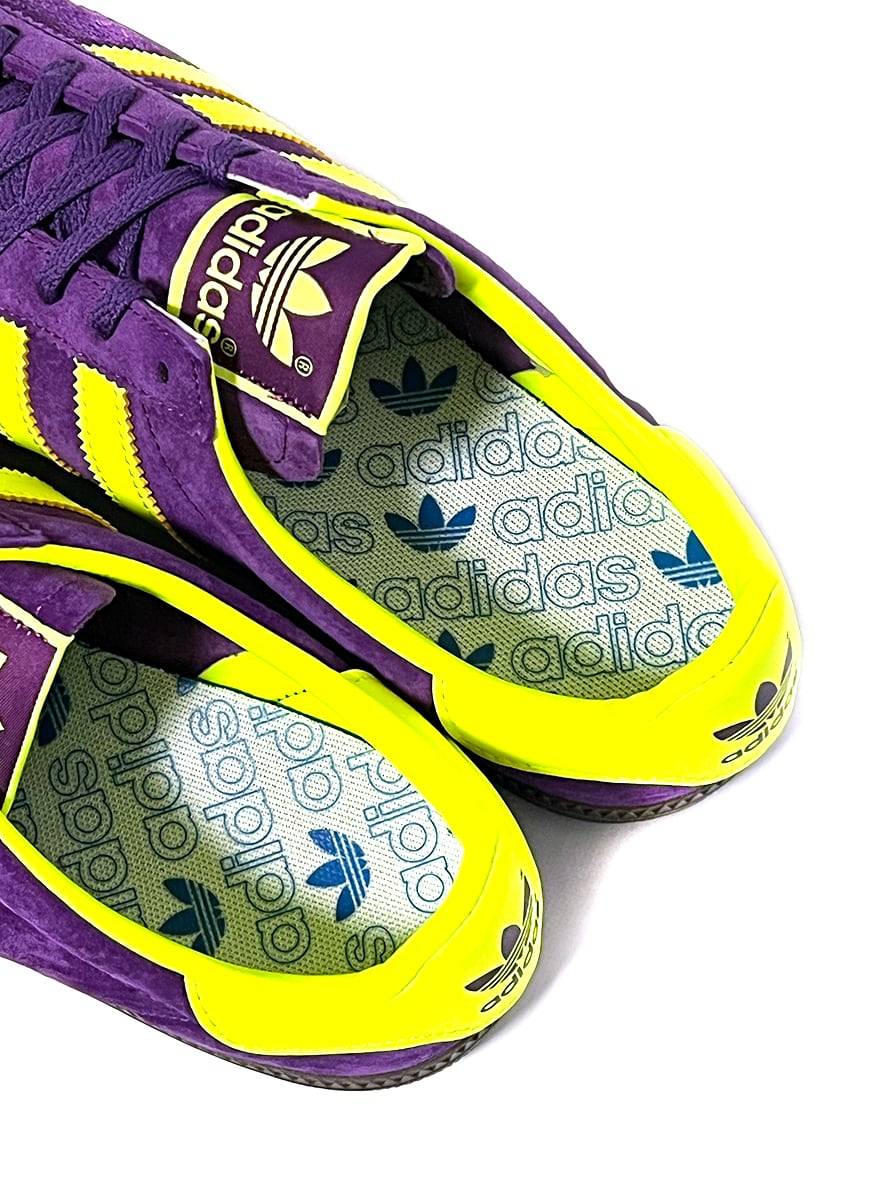 adidas メトロ アティチュード 紫 蛍光黄 スネーク【k10325♪