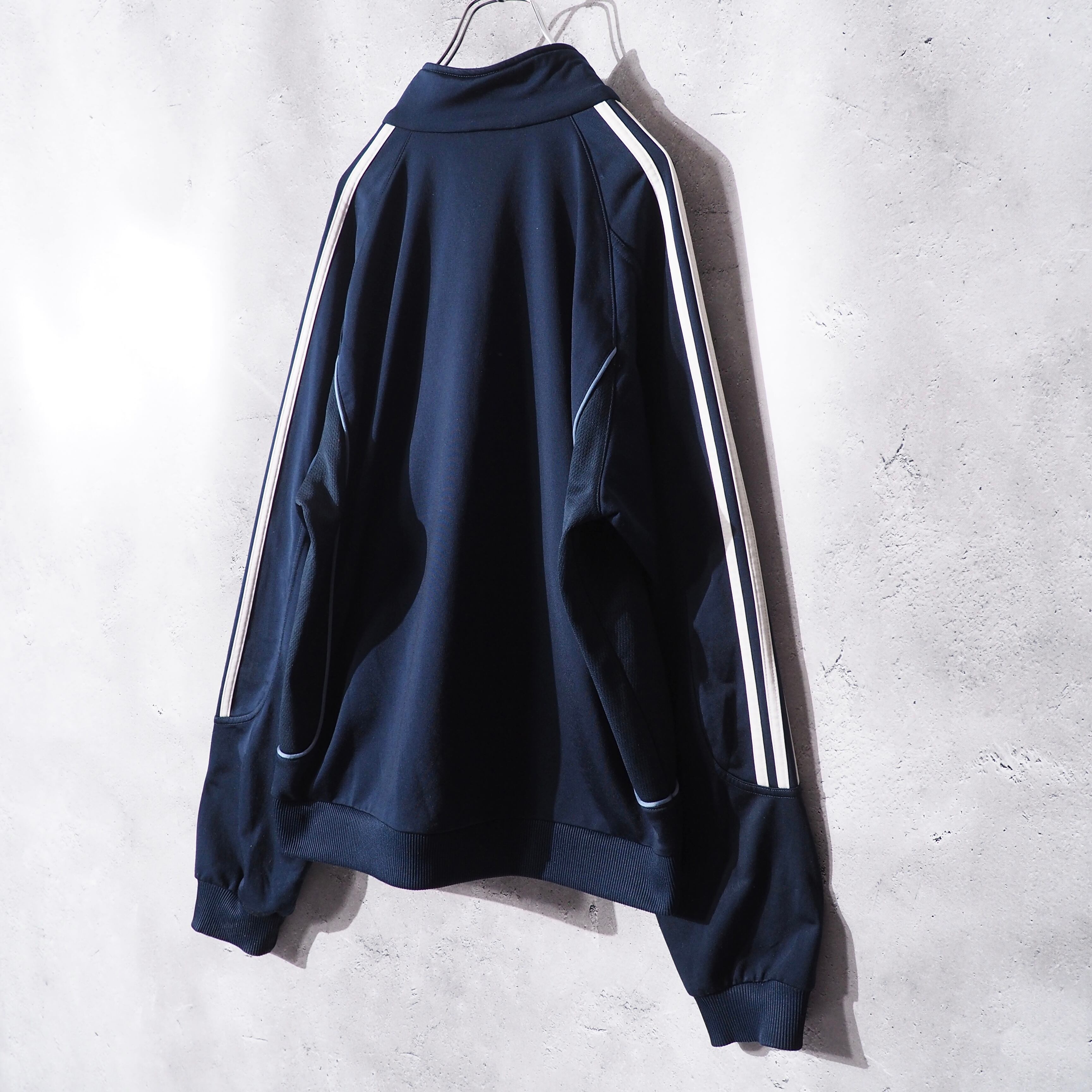 2000s " adidas " Odd Three Line Design Over Silhouette Track Jacket