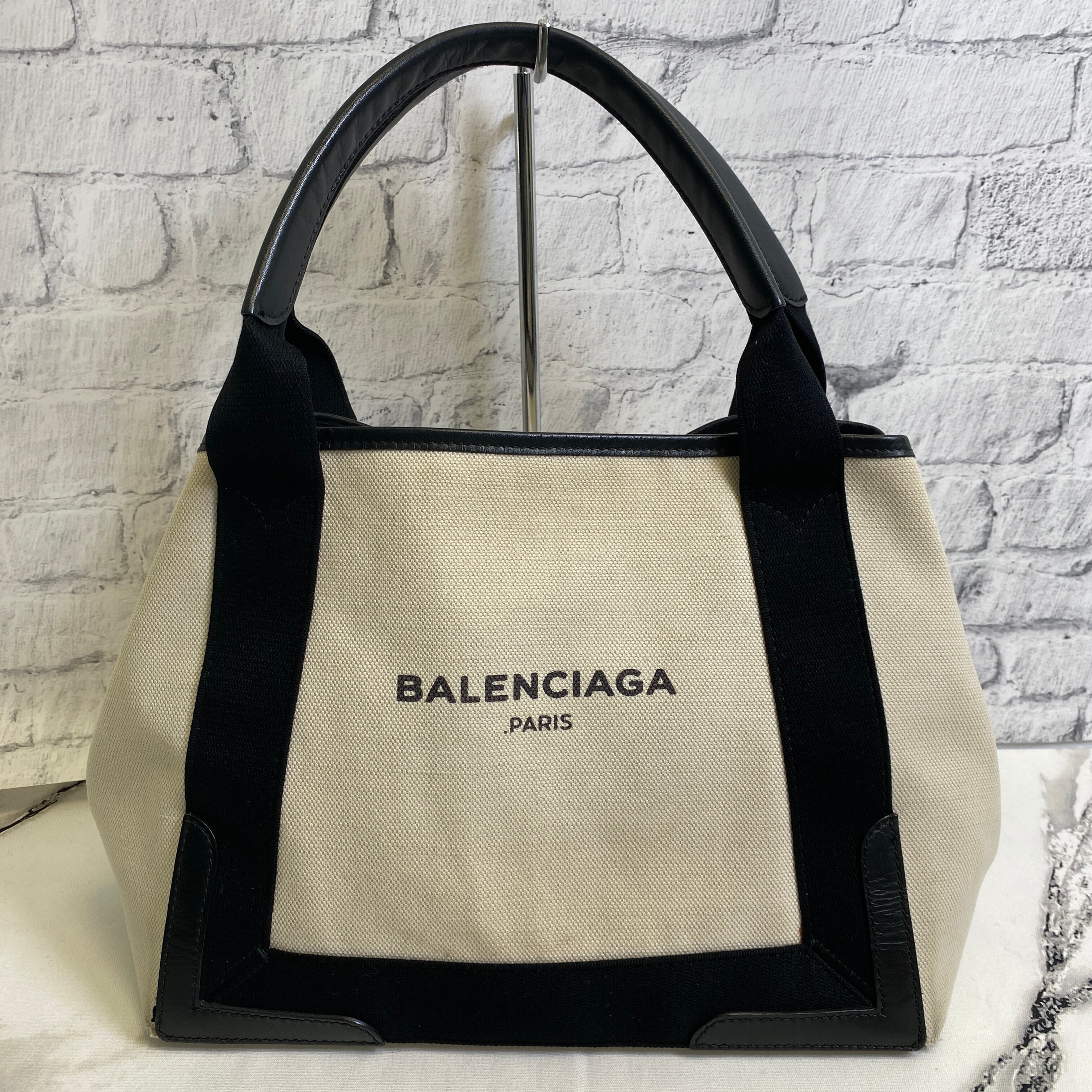 BALENCIAGAバレンシアガ トート ネイビーカバス ブラックA-0829-