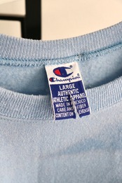 Champion bleached sky blue sweat shirt