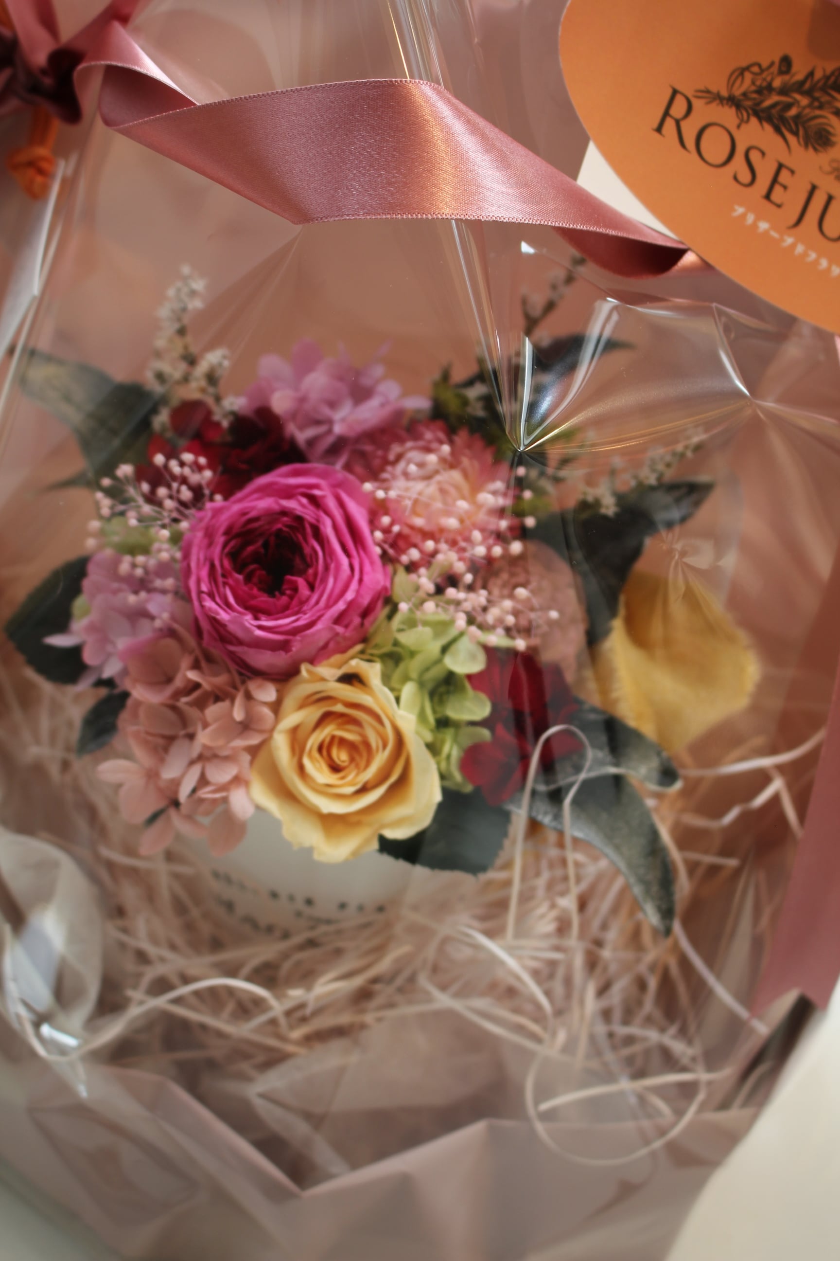 ラウンドアレンジメント※サービス商品 | 福岡のプリザーブドフラワー