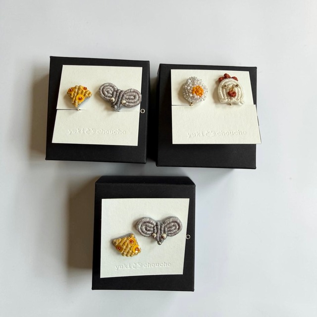 ANDOMIKE ビーズ刺繍アクセサリー　イヤリング　12