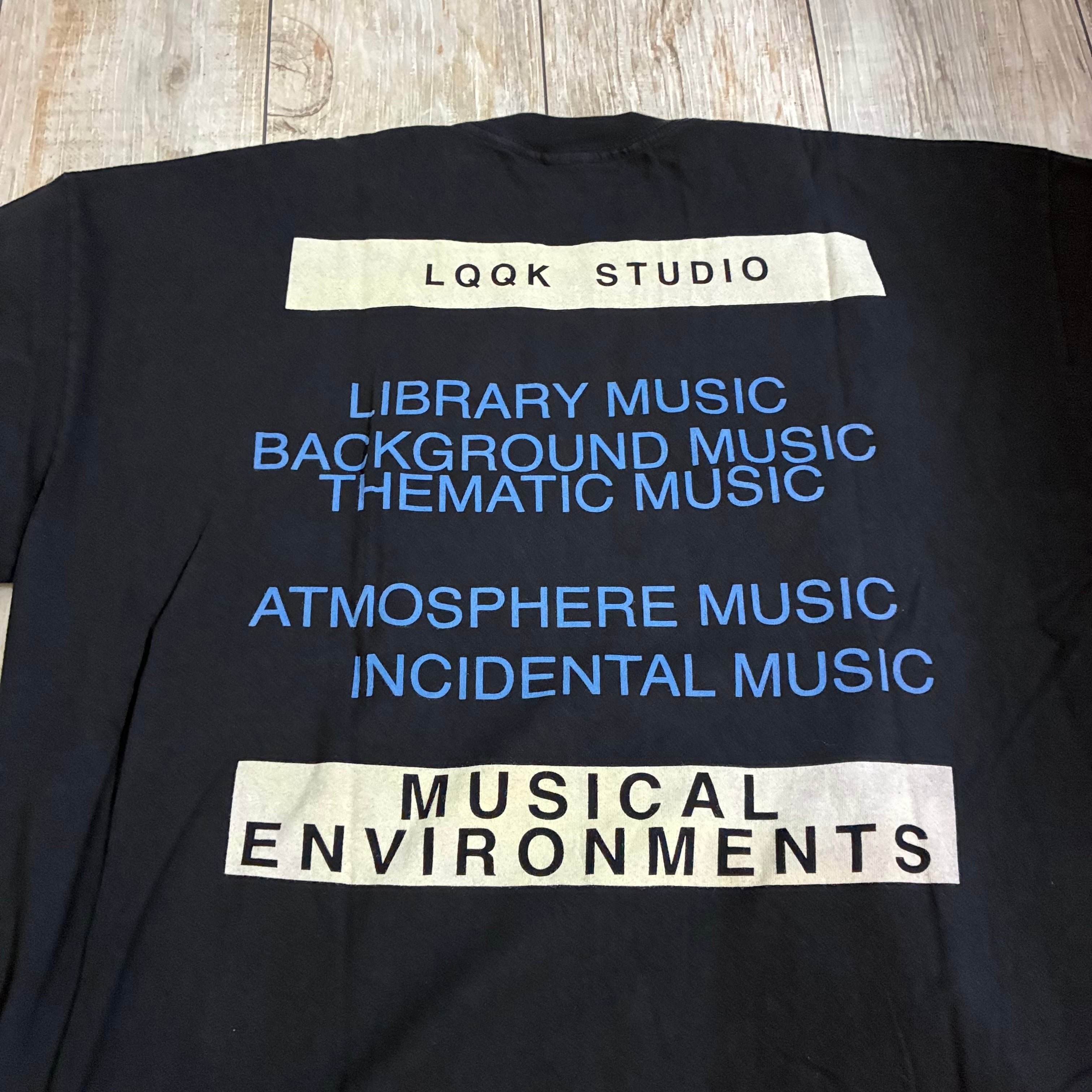 LQQK Studio MUSICAL ENVIRONMENTS S/S TEE ルックスタジオ Tシャツ