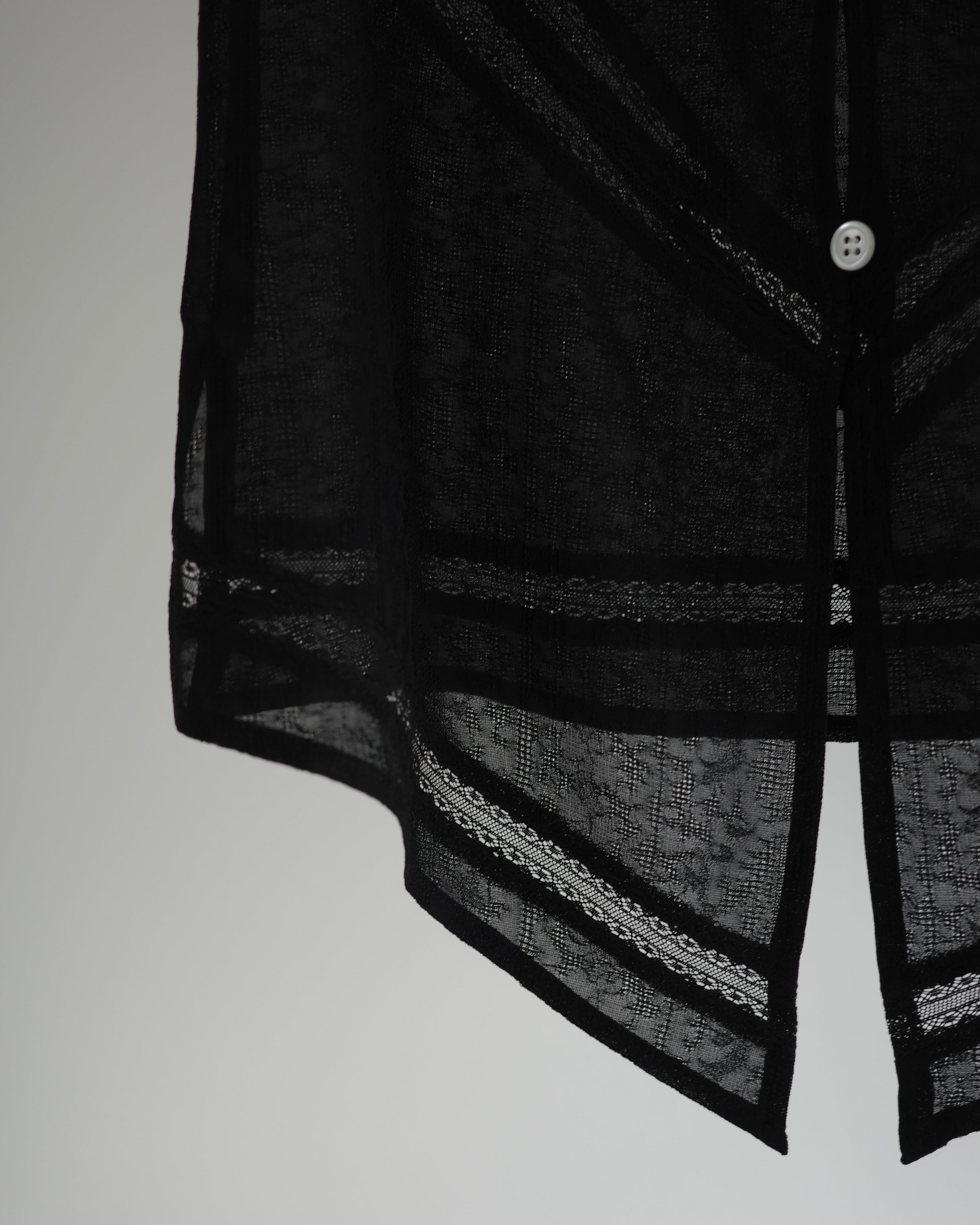 FETICO / LACE JACQUARD TOP -black- | LA VILLA ROUGE
