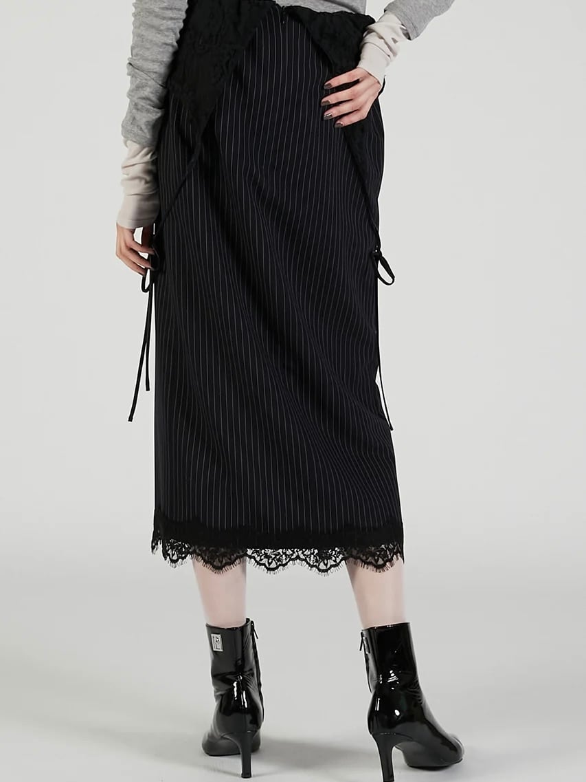 25AW】PRANK PROJECT プランクプロジェクト / 2-Way Lace Midi Skirt