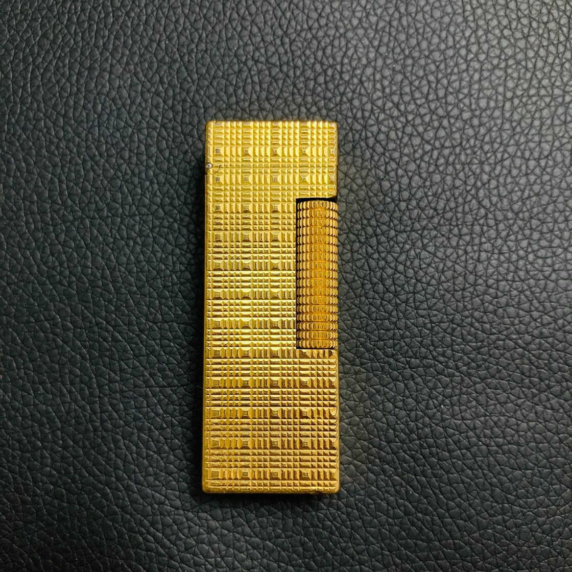 Used】dunhill ダンヒル 格子柄 ローラー式 ガスライター | PAY ID