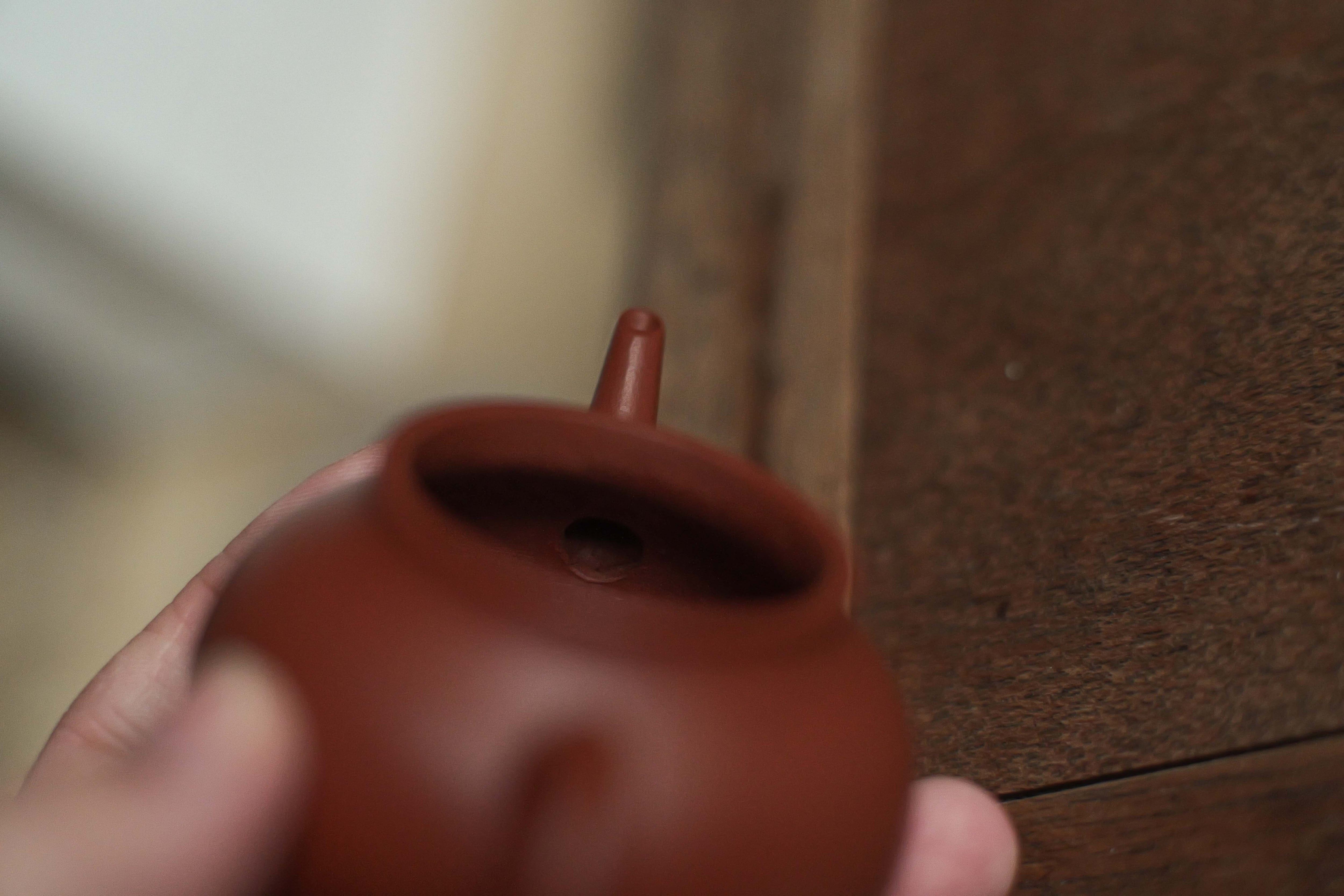 ヴィンテージ 宜興紫砂壺「芭樂水平」（約97cc）・紅泥 | 北白川糕糰店