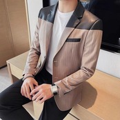 striped suit jacket 00218