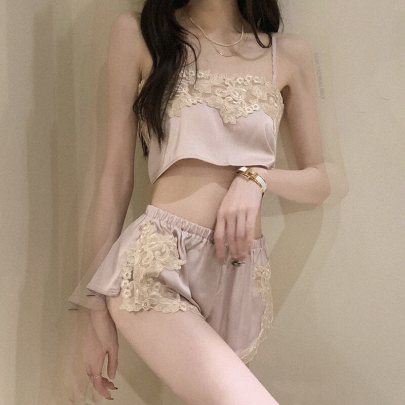 レースサマー薄手ショーツ 大人ガーリー スウィート キュート カジュアル 夏物 ブルマー スーパーモール62310573927