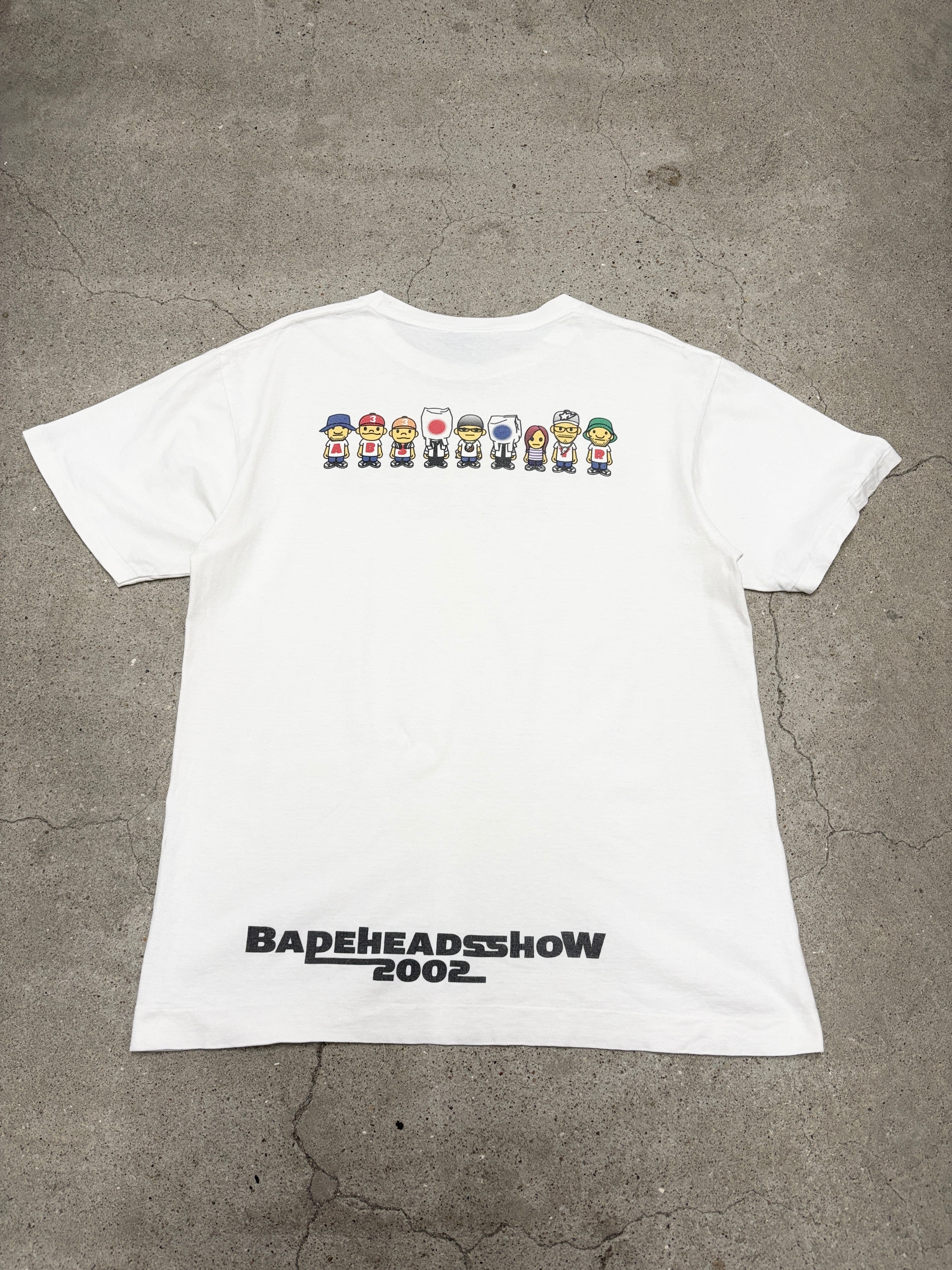 00s A BATHING APE/BAPEHEADSSHOW 2002 Tee/2002年/L/ロゴプリントT