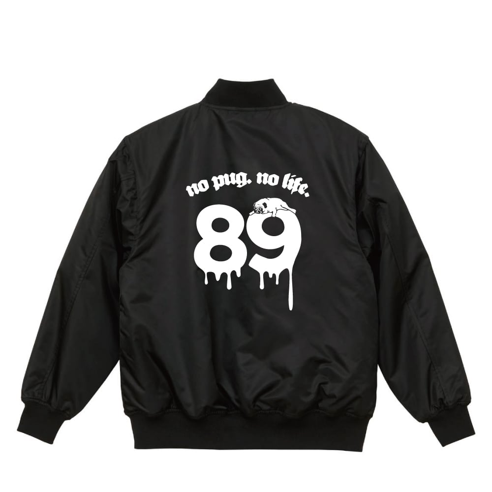 No89スタジアムジャンパー（中綿入）【ブラック】