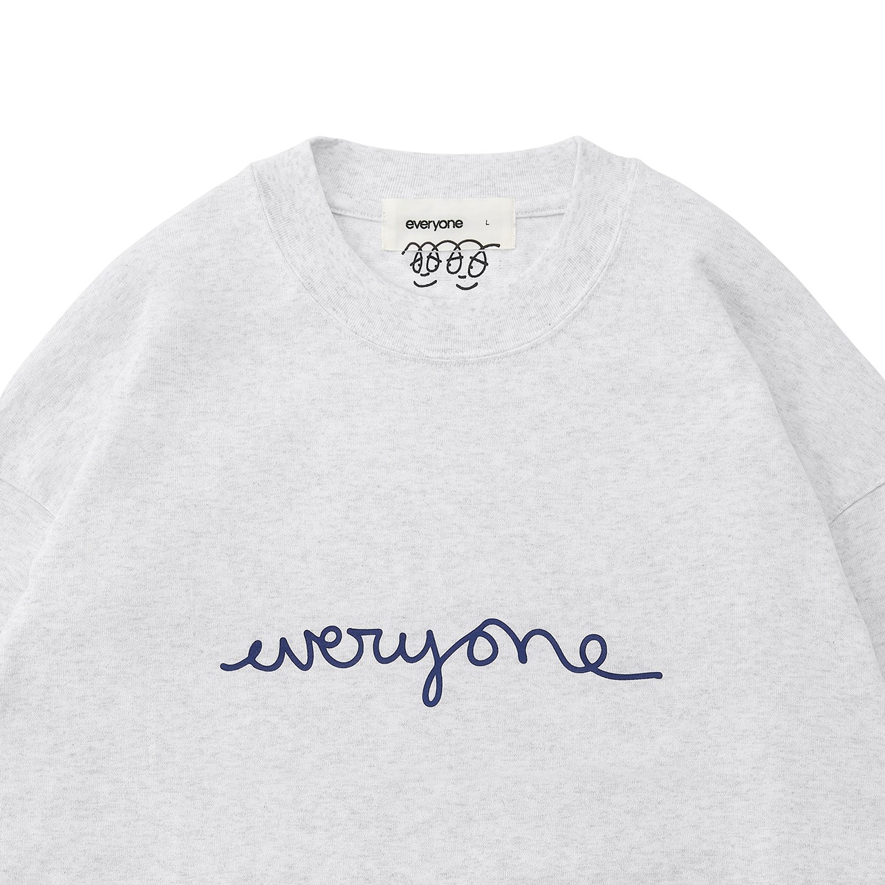 everyone j.30000 rooftop logo long sleeve tee (ASH) | everyone 