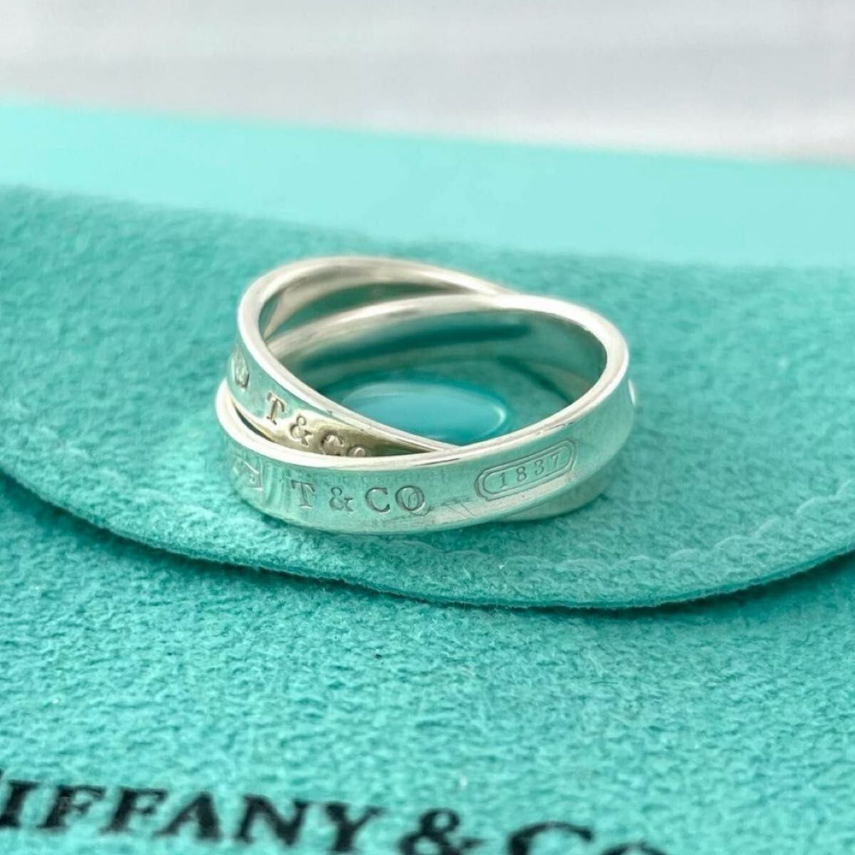 ティファニー Tiffany インターロッキング サークルリング 9号