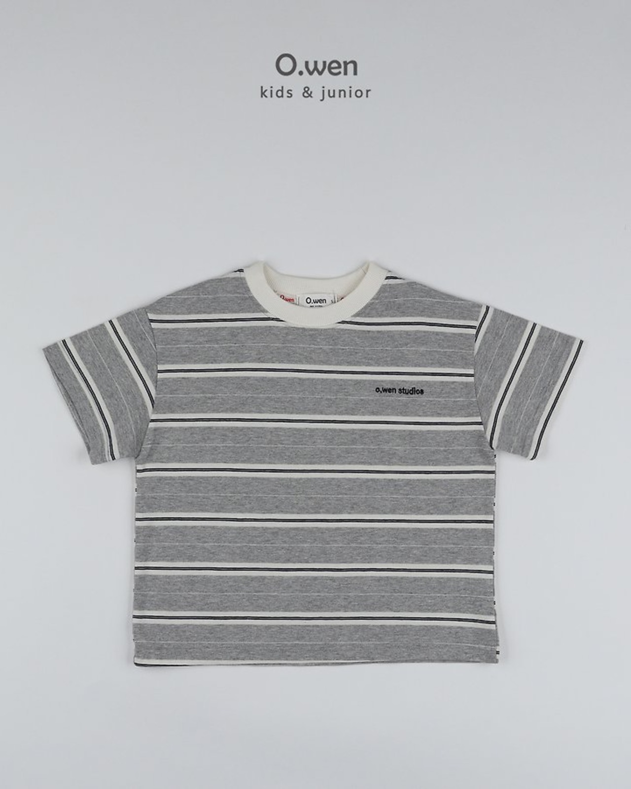 [O.wen] Studio Stripe Tee (JS/JM/JL/JXL) / [오웬] 스튜디오스트라이프티 (JS/JM/JL/JXL)