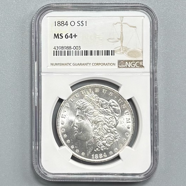 1884-O MS64+ モルガンダラー 銀貨 Morgan Dollar NGC 1884年 アメリカ ニューオーリンズ 1ドル #137