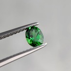 クロムトルマリン 5.1x4.1mm, 0.38ct, タンザニア産