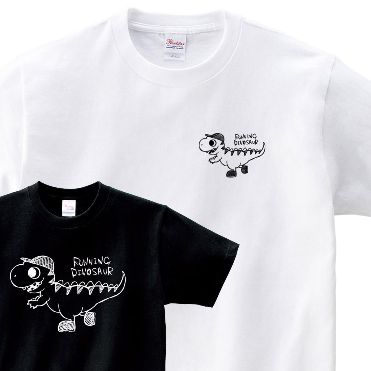 選べるデザイン スポーツ ランニング ジョギング Tシャツ sp11 スニーカー ポリゴン シルエット マウス ポニー ダイナソー ドッグ キャット