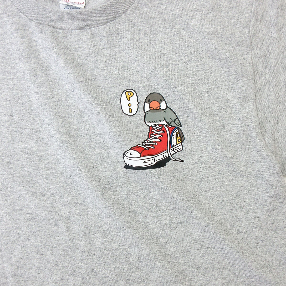 スニーカー 桜文鳥Tシャツ am72 おもしろtシャツ