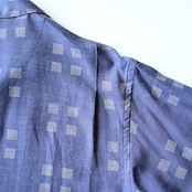 OLD JOE / ORIGINAL PRINTED OPEN COLLAR SHIRTS (Square Dot) Short-sleeve
