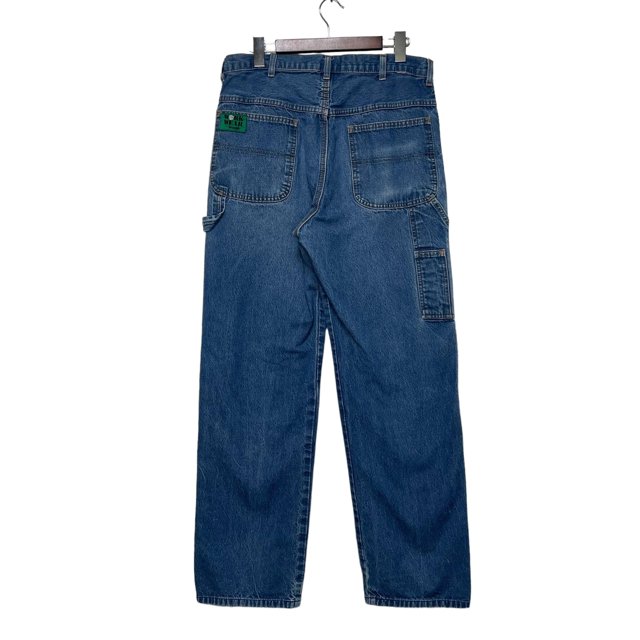 W34×L32】wrangler ペインターデニムパンツ ブランドタグ | 古着屋OLDGREEN