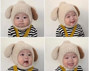 ワンワンキャップ / 女の子 / 男の子 / 〜2才(4カラー)