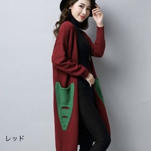 ロングカーディガン アウター ニット セーター レディースファッション 大きいサイズ ジャケット あったか 体型カバー 韓国風 カジュアル きれいめ 大人可愛い トレンド 人気 秋 冬 20代 30代
