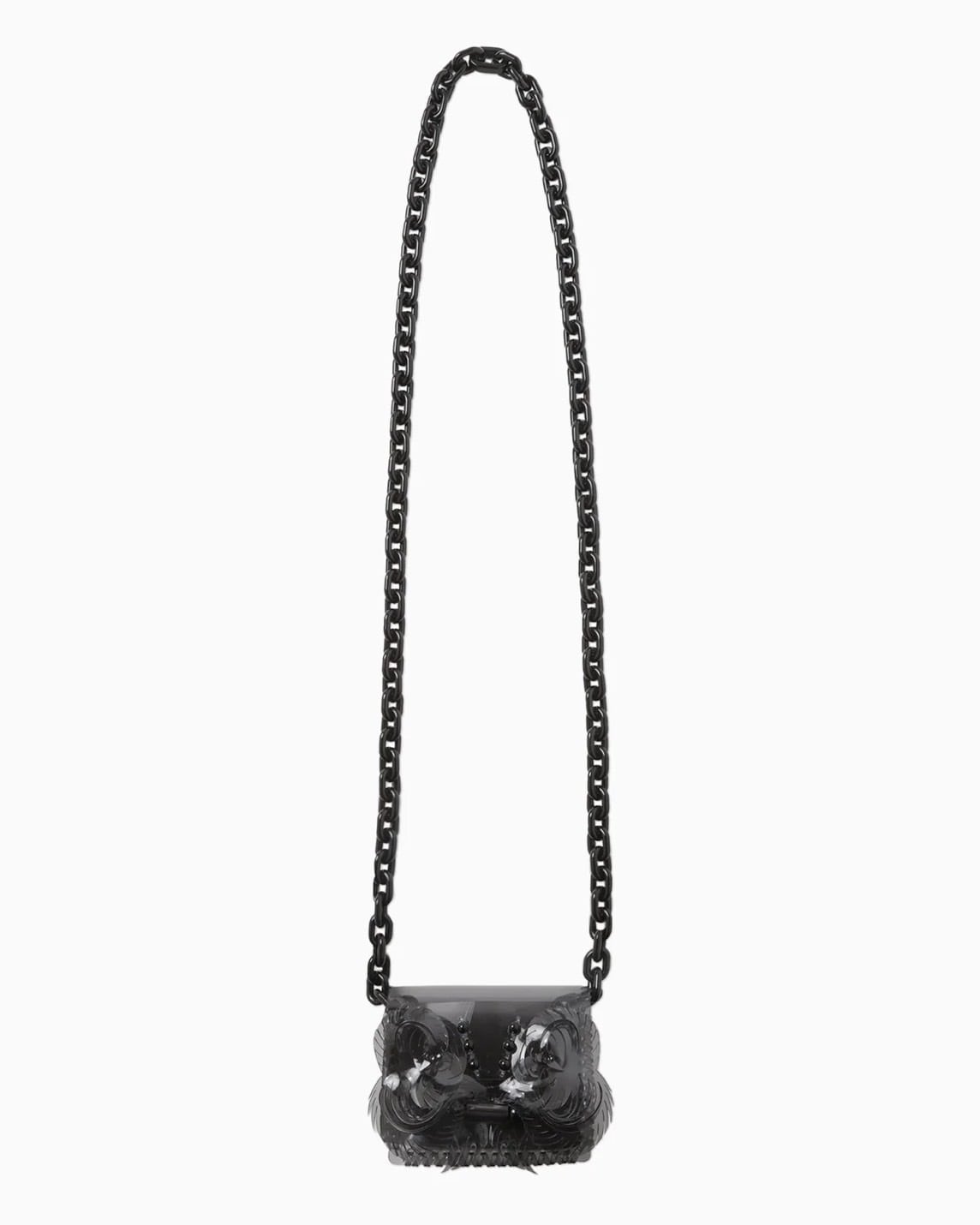 Mame Kurogouchi / マメクロゴウチ | Sculptural Mini Chain Bag スカルプト ミニ チェーン バッグ | ブラック | レディース MameKurogouchi Transparent Sculptural Mini Chain Bag - Altamira