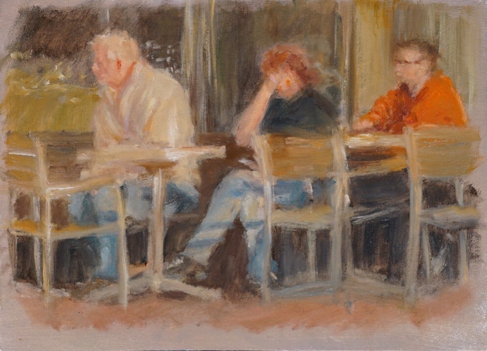 抽象絵画 20cm正方形キャンバスにアクリル画 | PAY ID