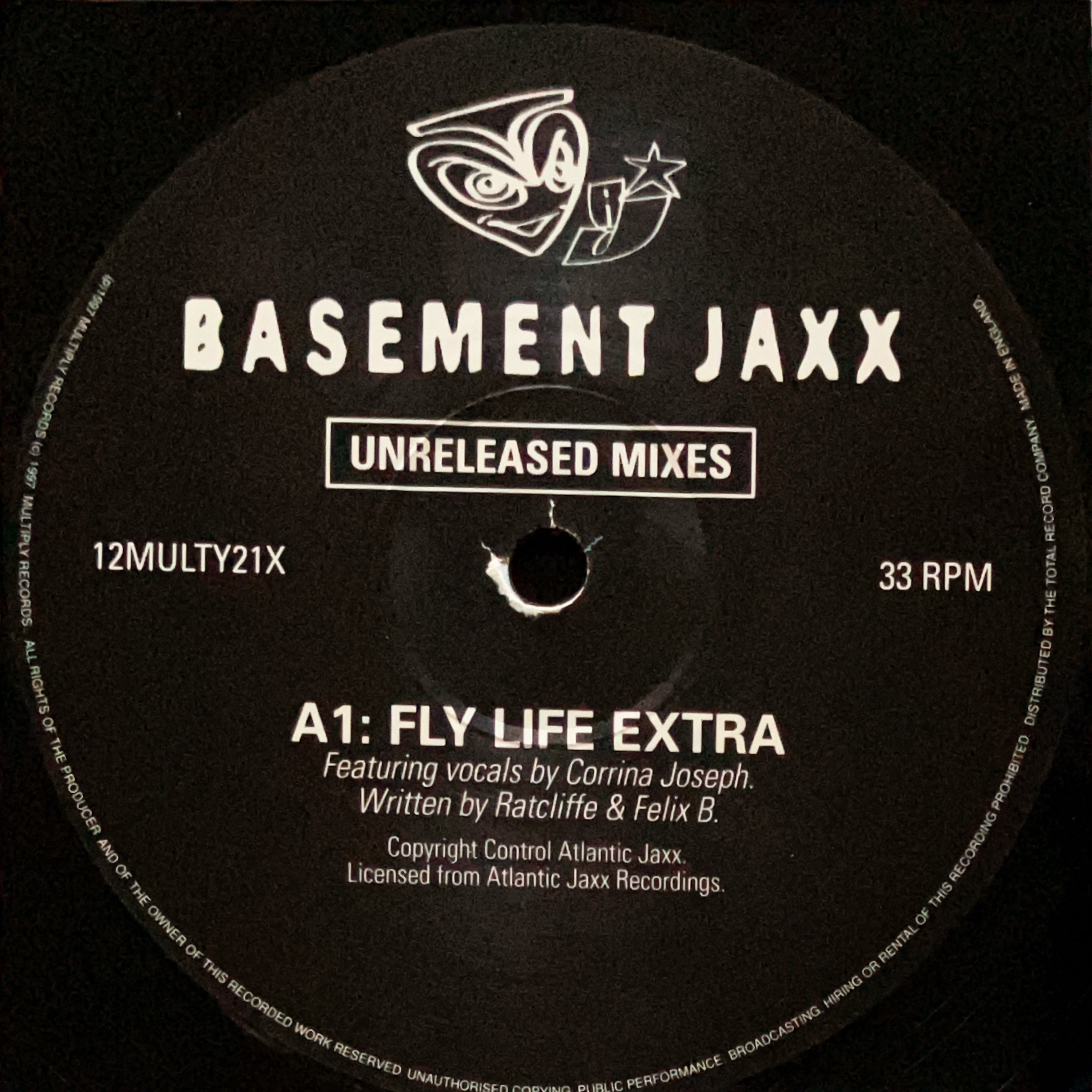 12”/ Green Velvet Remix】Basement Jaxx / Fly Life (Unreleased