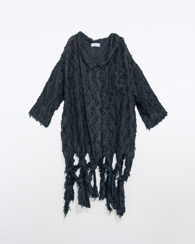 Fringe JQ Macrame Shirt Dress